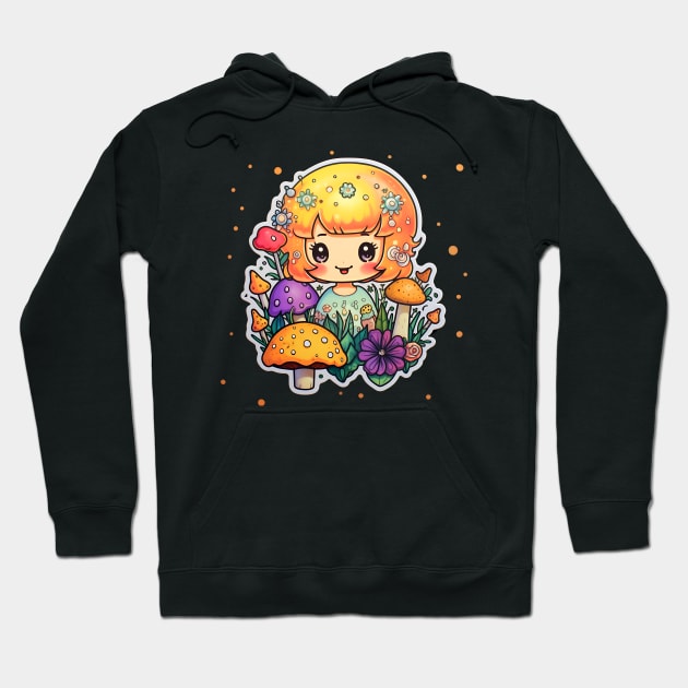 kawaii girls design Hoodie by Printashopus